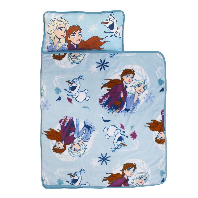 Disney Frozen 2 - Spirit of Nature Padded Nap Mat With Built In Pillow, Blanket and Name Label, 1 of 5
