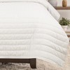 Chanasya Solid Washed Microfiber Quilted Coverlet Set - 3 of 4