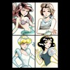 Men's Disney Anime Princess Sketches T-Shirt - 2 of 4