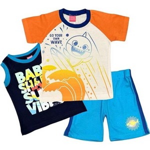 Nickelodeon Baby Shark Toddler/Little Boy's 3-Piece T-Shirt, Tank Top and Short Set - 1 of 4