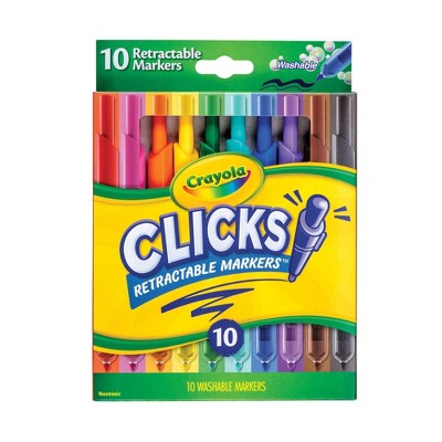 Crayola 10ct Clicks Retractable Markers