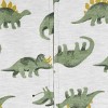 Carter's Just One You® Baby Boys' 3pc French Terry Dinosaur Sweatshirt, Short Sleeve Bodysuit & Pants Set - Green - 3 of 4