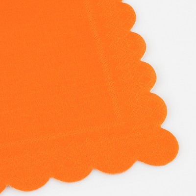 Pumpkin Orange Large Napkins - Thumbnail 4