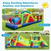Safstar Inflatable Obstacle Course Bounce House Dual Slides w/2 680 W Blower - 4 of 4