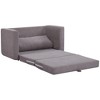 Homcom Pull Out Sofa Bed, Modern Convertible Loveseat Sleeper ...