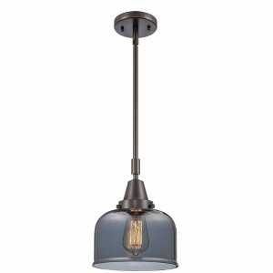 Bell - 1 Light Stem Hung Mini Pendant In Industrial Style-11.13 Inches Tall and 8 Inches Wide - 1 of 1