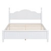 Queen Size Wood Platform Bed with Wooden Slat Support - 3 of 4