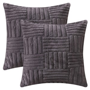 REGALWOVEN Striped Soft Decorative Throw Pillow Covers for Bed Sofa Living Room Farmhouse Home Decor 2 Pcs - 1 of 4