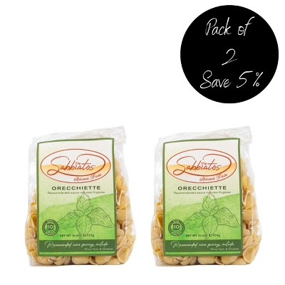 Sabbiatos 16 oz Orecchiette Pasta - Pack of 2