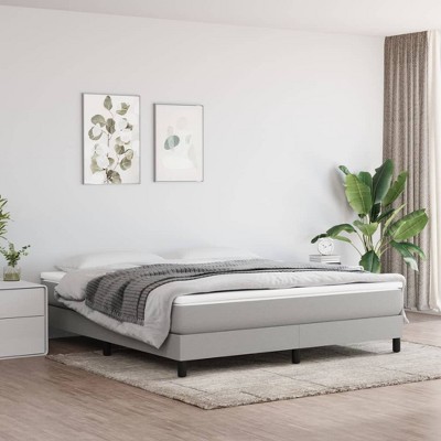 VidaXL Pocket Spring Bed Mattress Light Gray 59.8 in.x79.9 in.x7.9 in. Queen Fabric