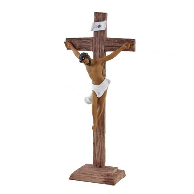 Black Art " Jesus On The Cross Religious Church  -  Decorative Figurines