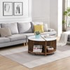 SEVOBAL End Tables with 2-Tier Storage Space for Living Room, Stylish Functional Modern Design for Living Room Bedroom , White, 21.06"*23.82"*11.61" - 2 of 4