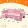 Kids Couch for Playroom, 8PCS Glowing Modular Kids Play Couch, Child Sectional Sofa Play Set for Nursery Gaming Reading - 3 of 4