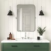 TEHOME Rounded Rectangular Pivoting Metal Framed Wall Mounted Bathroom Vanity Mirror - 3 of 4