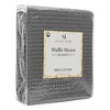 100% Cotton Blanket, Luxurious Breathable Waffle Weave Design by Sweet Home Collection®, Full/Queen, Gray - image 3 of 4