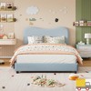 Garvee Modern Bed Frame Upholstered in Soft Boucle Fabric, Sturdy Wooden Slats, No Gap Headboard, Easy Assembly, No Box Spring Needed - 3 of 4