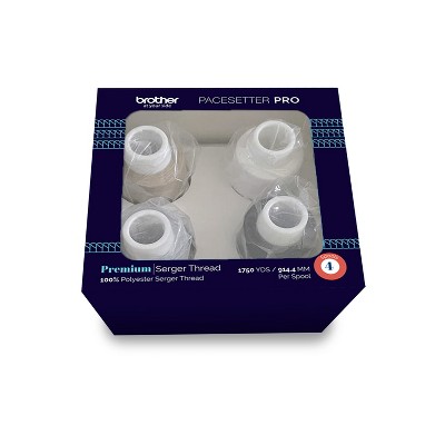 Brother Pacesetter Pro Serger Thread, 4 Spools