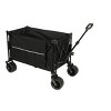 YONWAY Heavy-Duty All-Terrain Folding Utility Wagon Cart with Large Beach Wheels, Adjustable Handle,480lbs Capacity,for Camping, Beach - 2 of 4