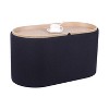 APRILSOUL Storage Ottoman with Reversible Wooden Tray Top - 3 of 4