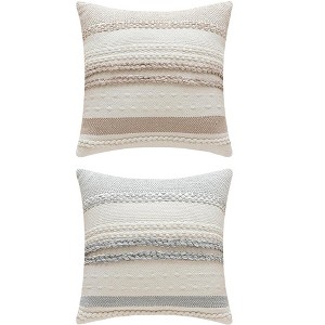 REGALWOVEN 2 Pcs Striped Decorative Throw Pillow Covers for Couch Bed Sofa Home Decor - 1 of 4
