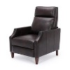 Okak Push Back Recliner Chair Accent Chair Faux Leather Recliner Sofa Chair with Solid Wood Legs for Living Room Bedroom - 4 of 4