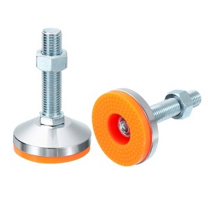 Unique Bargains Carbon Steel Non-Skid Adjustable Furniture Table Feet Leveling Feet 2 Pcs - 1 of 4