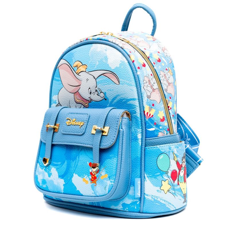 WondaPop Disney Dumbo 11" Vegan Leather Fashion Mini Backpack, 3 of 7