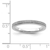 Black Bow Jewelry 2.25mm 14k White Gold 1/10 Ctw Diamond Stackable Band - 2 of 4