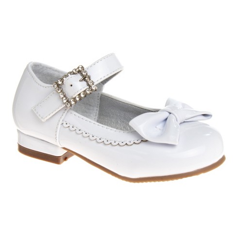 Josmo Girls Dress Shoes - White Patent, 7 : Target
