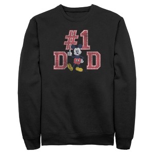 Mens Mickey & Friends Father's Day Mousey #1 Dad Sweatshirt - 1 of 4