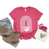 Simply Sage Market Rainbow Love Heart Distressed Short Sleeve Tee - 3 of 4
