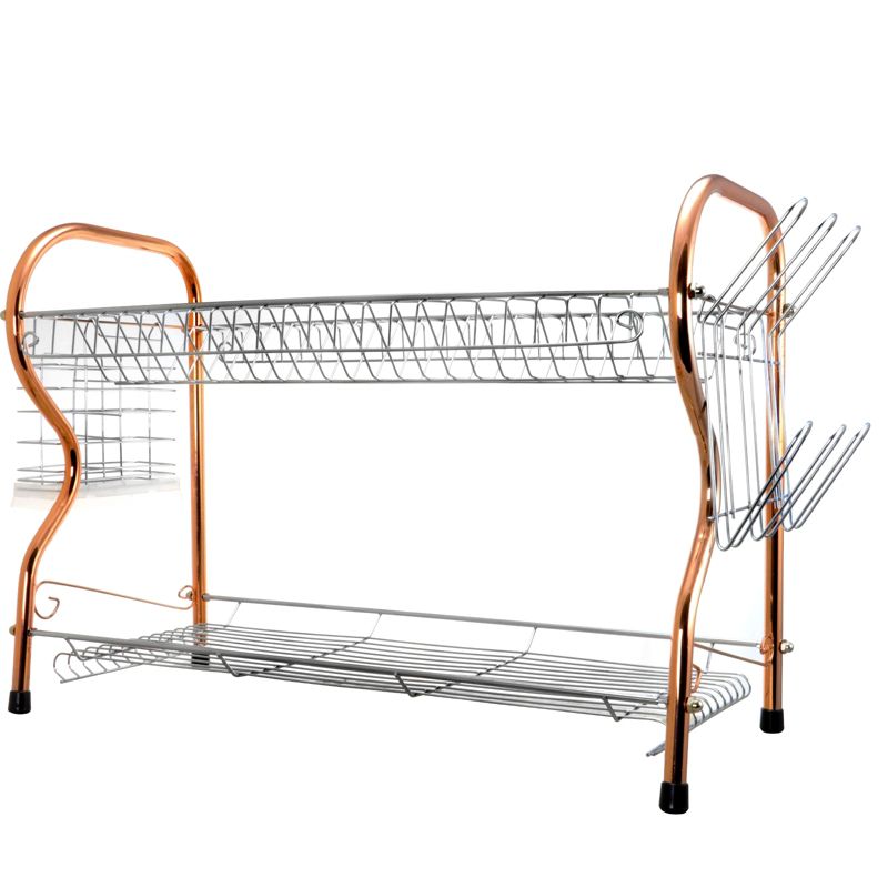 Better Chef 2-Tier 16 in. Chrome Plated Dish Rack in copper, 4 of 6