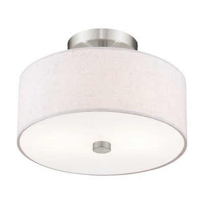 Meridian Modern Brushed Nickel 2-Light ADA Wall Sconce