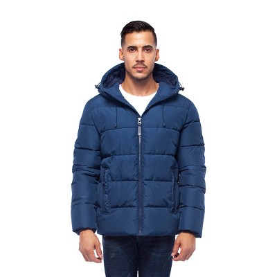 Rokka&rolla Men's Heavy Winter Coat Thermal Heat Puffer Jacket : Target
