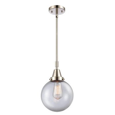 Beacon - 1 Light Stem Hung Mini Pendant In Industrial Style-12.63 Inches Tall and 8 Inches Wide