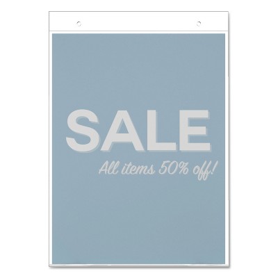 Clear Acrylic Portrait Wall-Mount Sign Holder 8.5 x 11