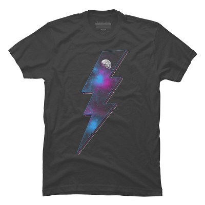 Men's Design By Humans Lightning (Space I) By gutsandglory T-Shirt