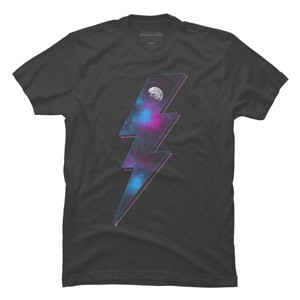 Men's Design By Humans Lightning (Space I) By gutsandglory T-Shirt - 1 of 4