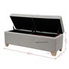 VYNXARIA Soft Close Storage Bench,Solid wood legs - 4 of 4