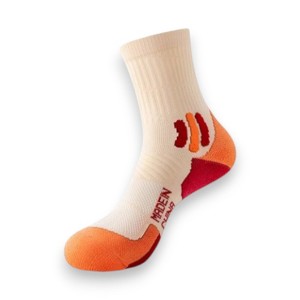 Anna-Kaci Women's 3 Pair Pack Sports Crew Socks with Color Block Toes Cushioned Soles and Ribbed Knit Design - 1 of 4