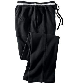 KingSize Men's Big & Tall KingSize Coaches Collection Fleece Open Bottom Pants
