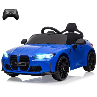 12V Electric Ride On Car w/RC,Licensed by BMW M4 Toddler Electric Vehicle for 37-83 Months,Power Wheels for Boys Girls
