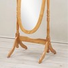 PAGED Oval Full Length Mirror, Leaning Floor Full Body Mirror with Wood Frame,Suitable for Bedroom,Living Room,Cloakroom - 4 of 4