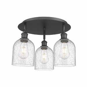 Bella - 3 Light Flush Mount In Industrial Style-10.5 Inches Tall and 17.25 Inches Wide - 1 of 1