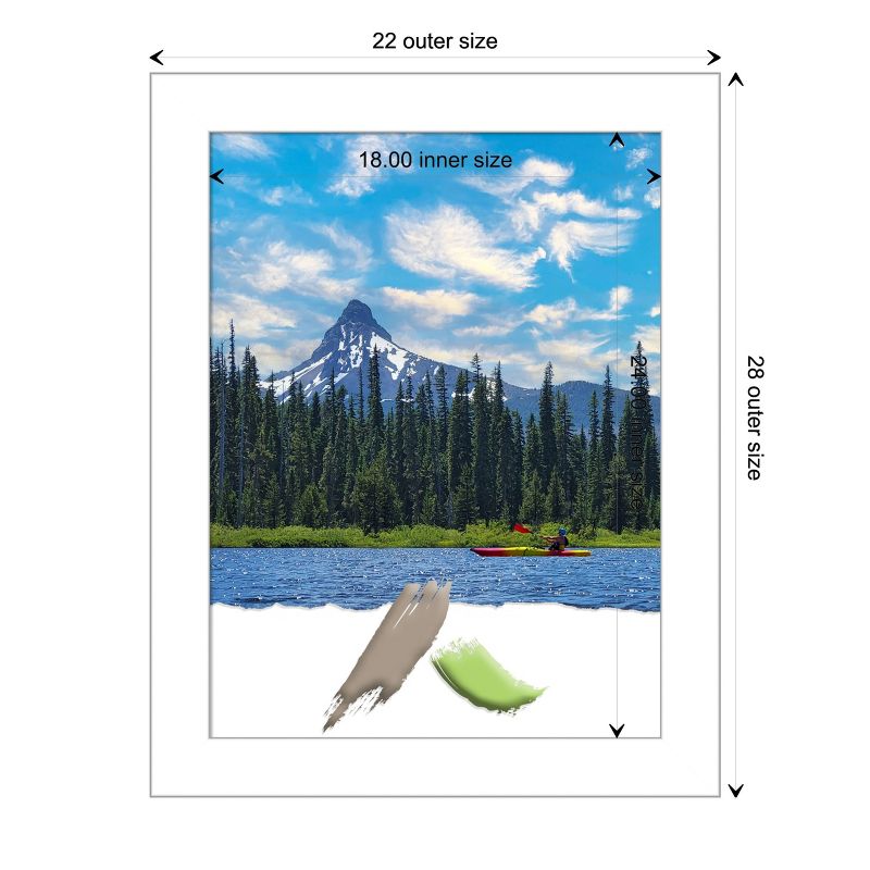 Amanti Art Wedge White Picture Frame, 4 of 8