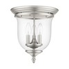 Livex Lighting Legacy 3 - Light Flush Mount in  Brushed Nickel - 2 of 4