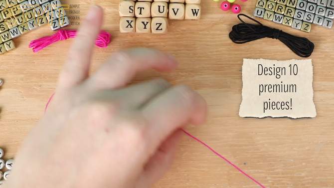 DIY Alphabet Jewelry Kit - STMT, 2 of 8, play video