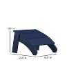Emma and Oliver Indoor/Outdoor Poly Resin Adirondack Style Ottoman - 4 of 4