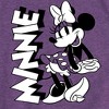 Girls' - Disney - Minnie Black And White Fitted Short Sleeve Graphic T-Shirt - 2 of 4