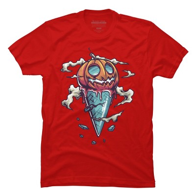 Men's Design By Humans ice cream halloween By onemoredesign T-Shirt
